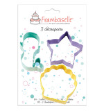 3 découpoirs Sirène réf.FRA9771