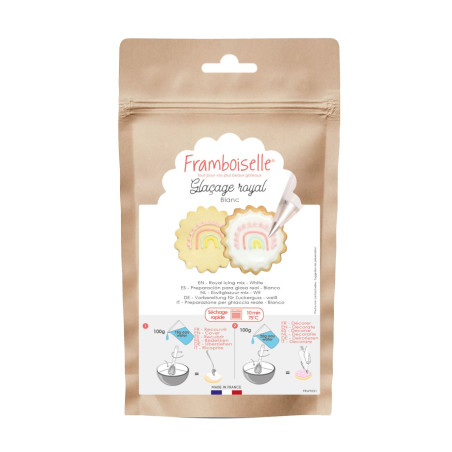 Préparation en poudre glaçage royal blanc 190g