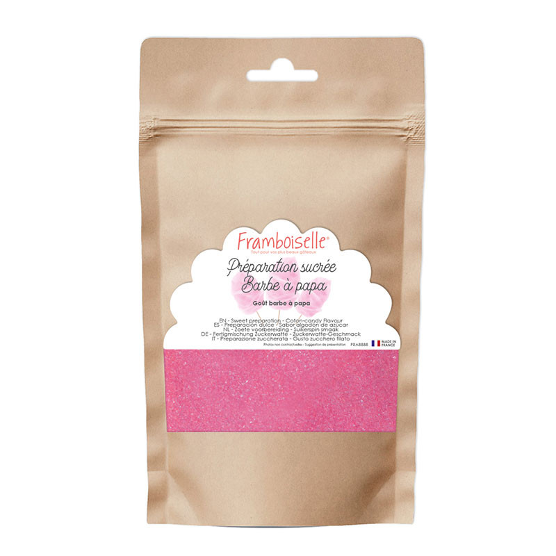 Préparation sucrée rose arôme barbe à papa 160g