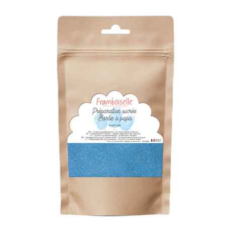 Préparation sucrée bleue barbe à papa arôme cola 160g