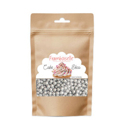 Décors sucrés Perles argenté 55g - Framboiselle