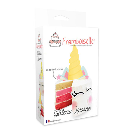 Kit gâteau arc en ciel licorne