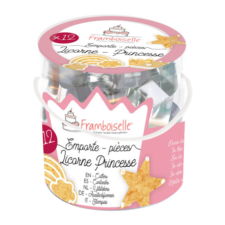 Emporte-pièces Licorne & Princesse (x12)