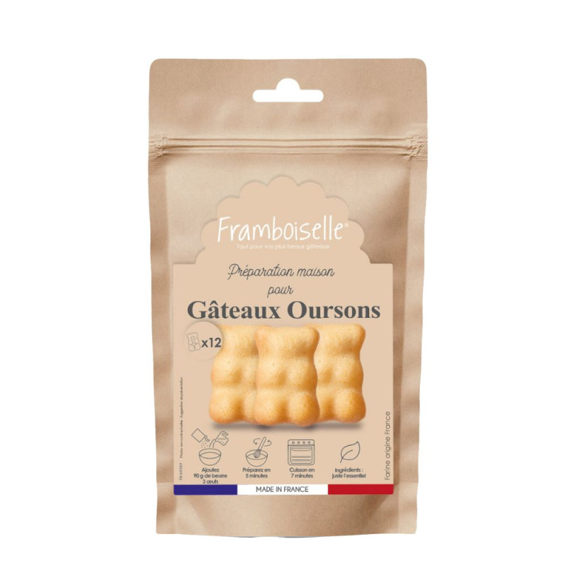 Préparation gâteaux oursons Framboiselle®