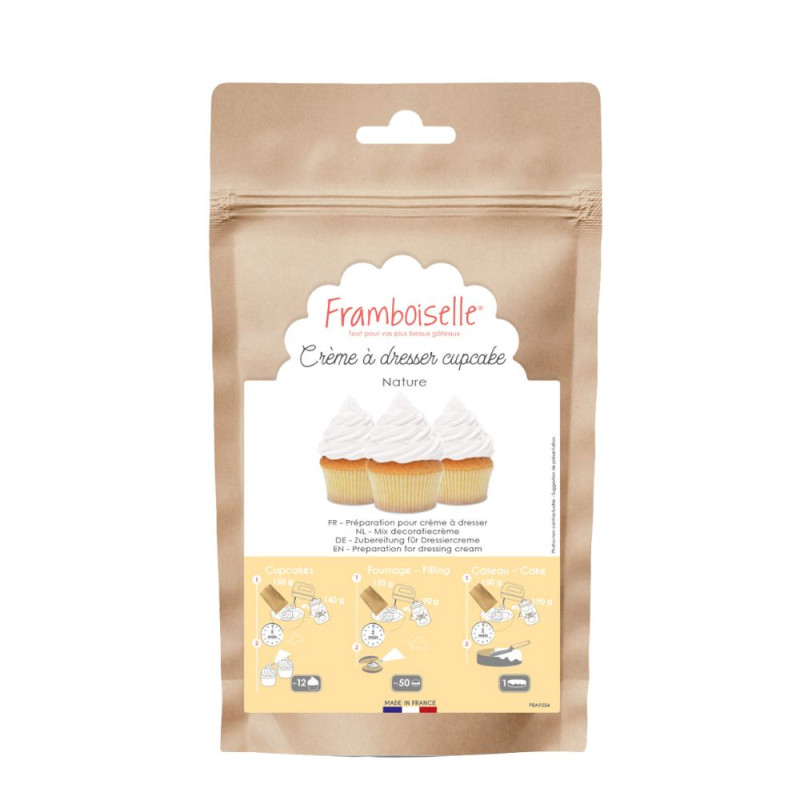 Crème à dresser nature macarons, cakes et cupcakes