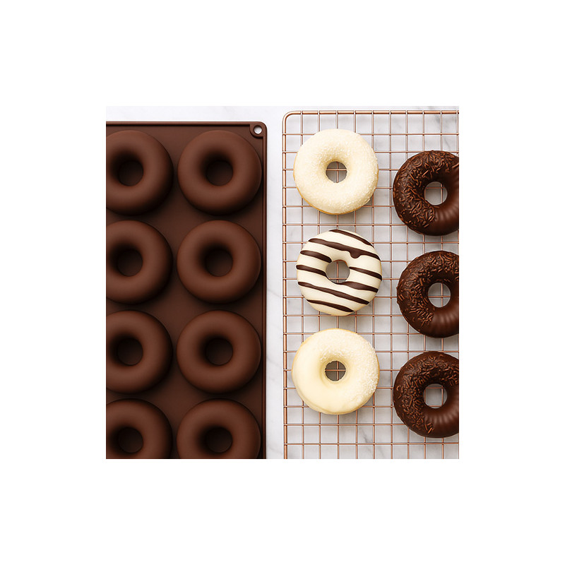Moule en silicone pour donuts au four maison - Framboiselle®