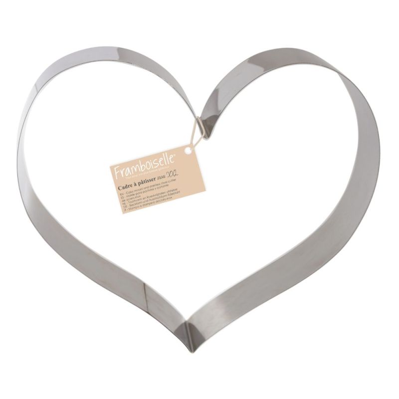 Cadre à pâtissier inox Coeur