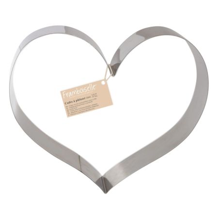 Cadre à pâtissier inox Coeur