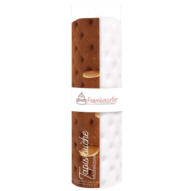 Tapis en relief matellassé pour bûche
