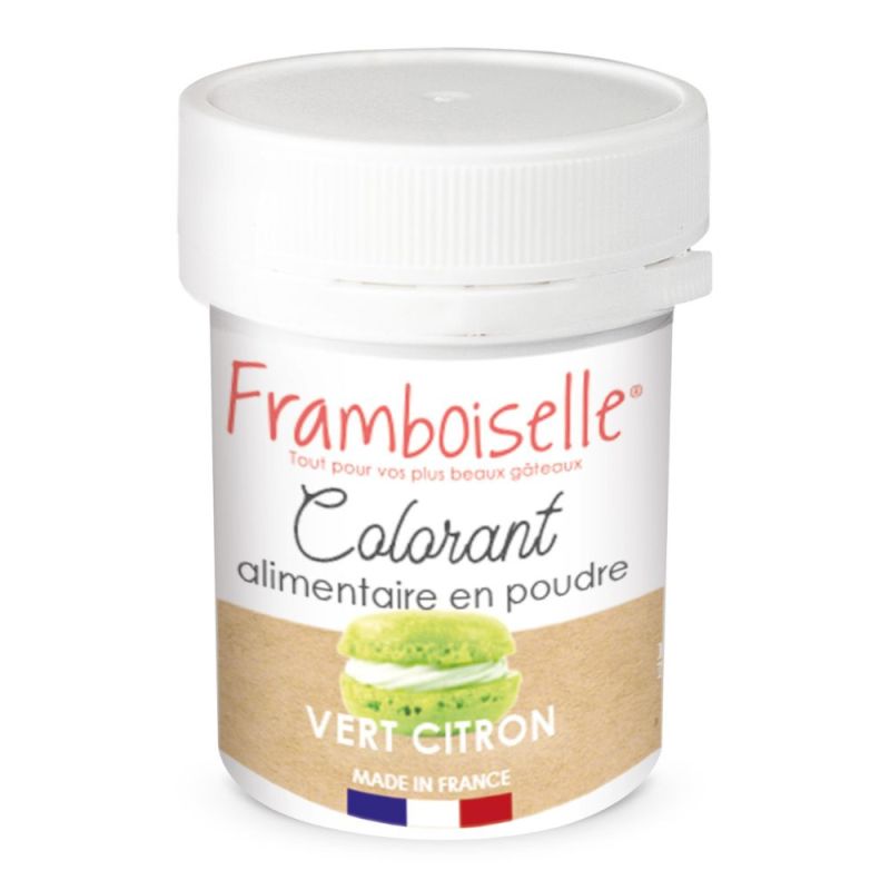 Colorant en poudre artificiel vert citron