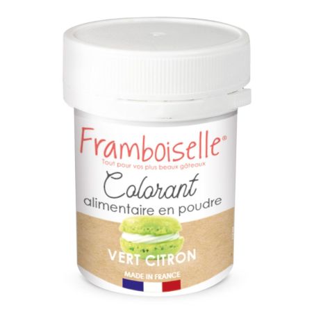 Colorant en poudre artificiel vert citron