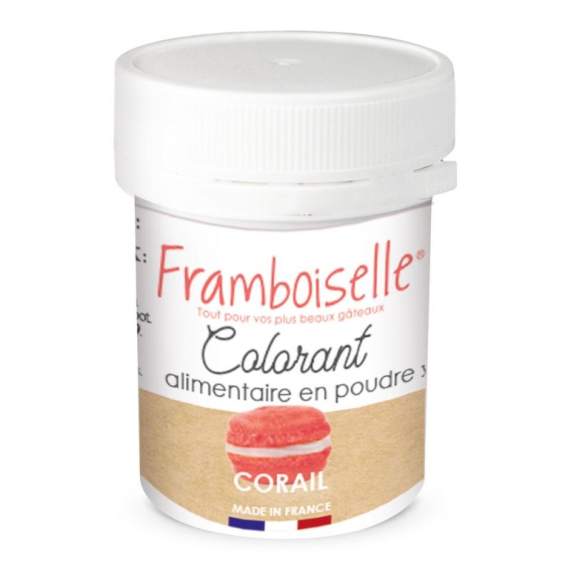 Colorant en poudre artificiel corail