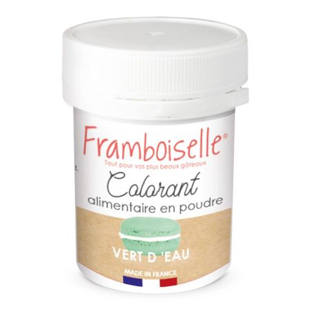 Colorant en poudre artificiel vert d'eau