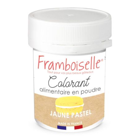 Colorant en poudre artificiel jaune pastel