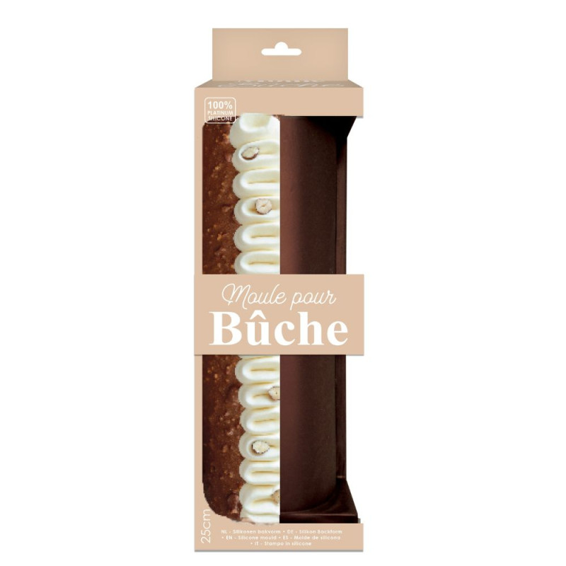 Moule bûche de Noël en silicone - 25cm