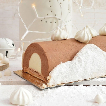 Ambiance insert silicone bûche de Noël 25cm