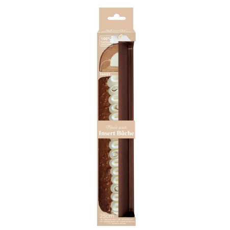 Moule insert bûche de Noël en silicone - 25cm