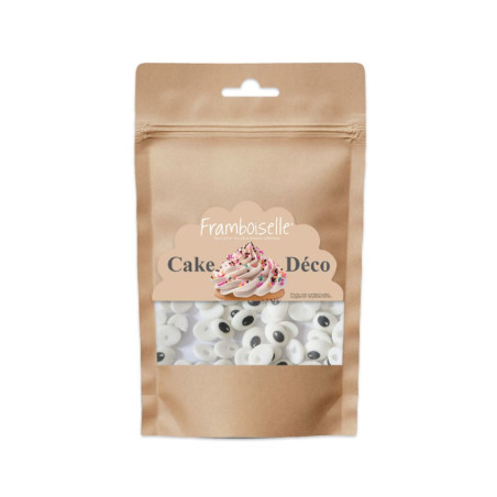 Sachet en kraft : décors sucrés yeux