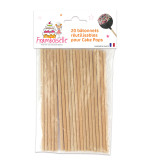 Sachet de 20 bâtonnets pour cake pops - Framboiselle
